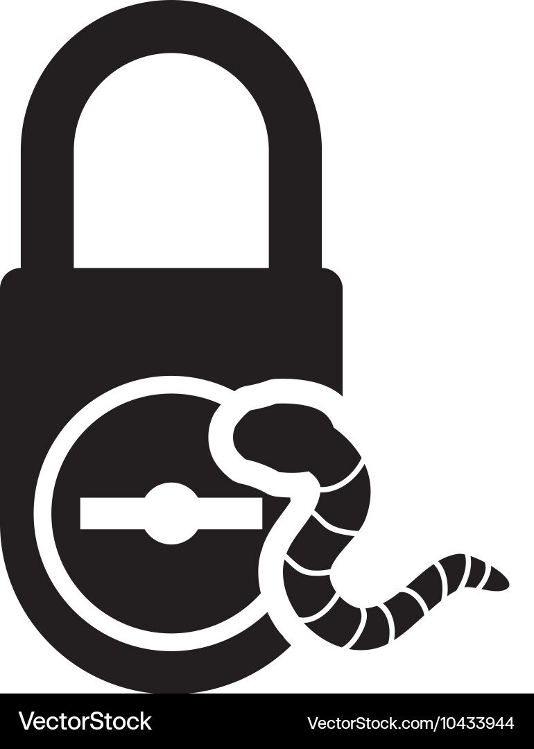 Padlock security system design Vector Image