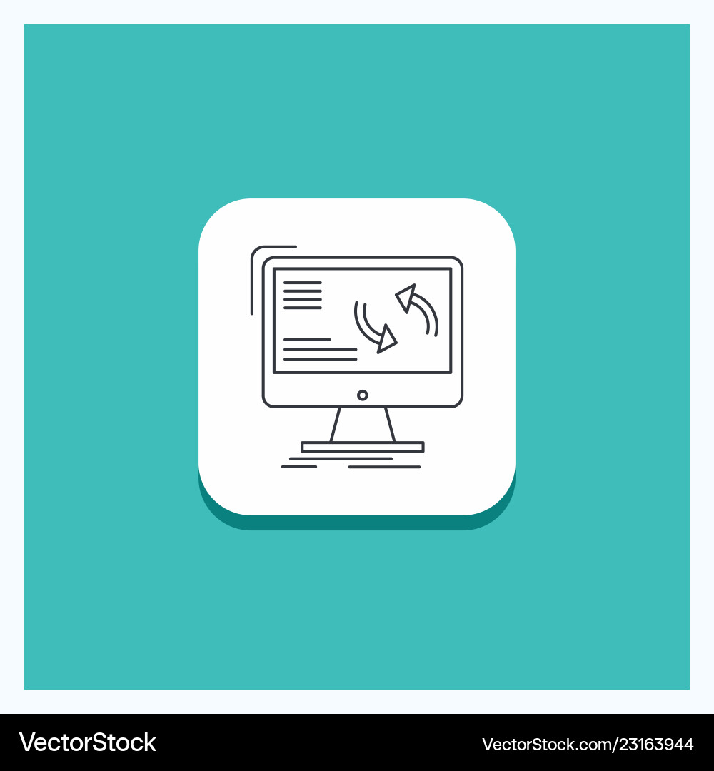 Round button for synchronization sync information Round button for synchronization sync information vector image