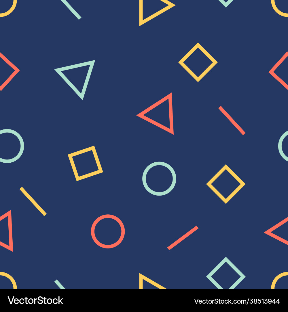 Seamless colored background pattern various vector image