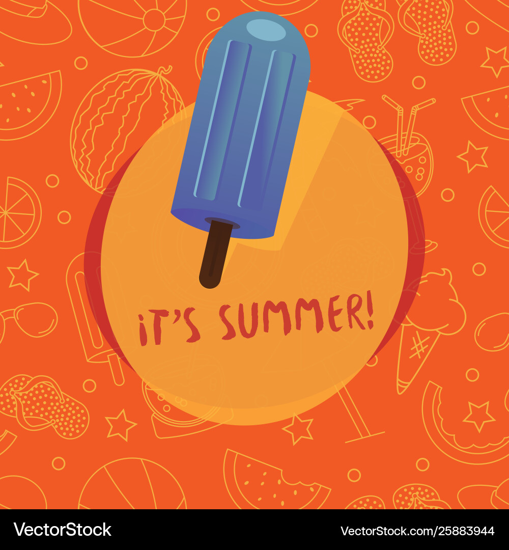 Seamless summer pattern with beach elements Seamless summer pattern with beach elements Vector Image