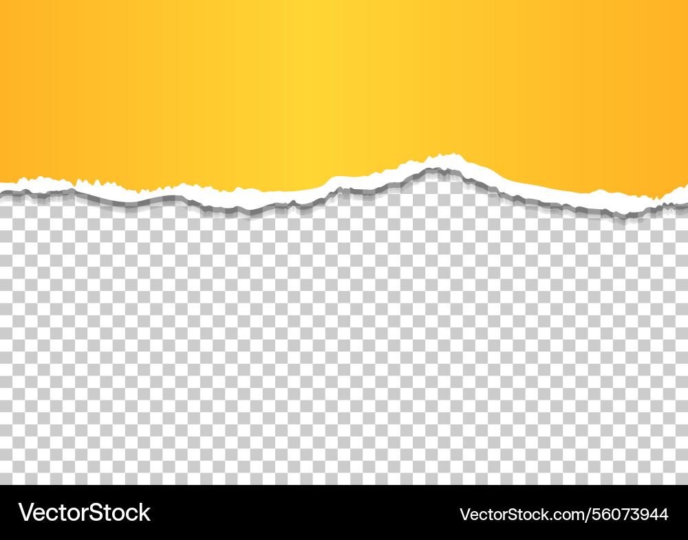Torn piece of horizontal paper with soft shadow Torn piece of horizontal paper with soft shadow vector image
