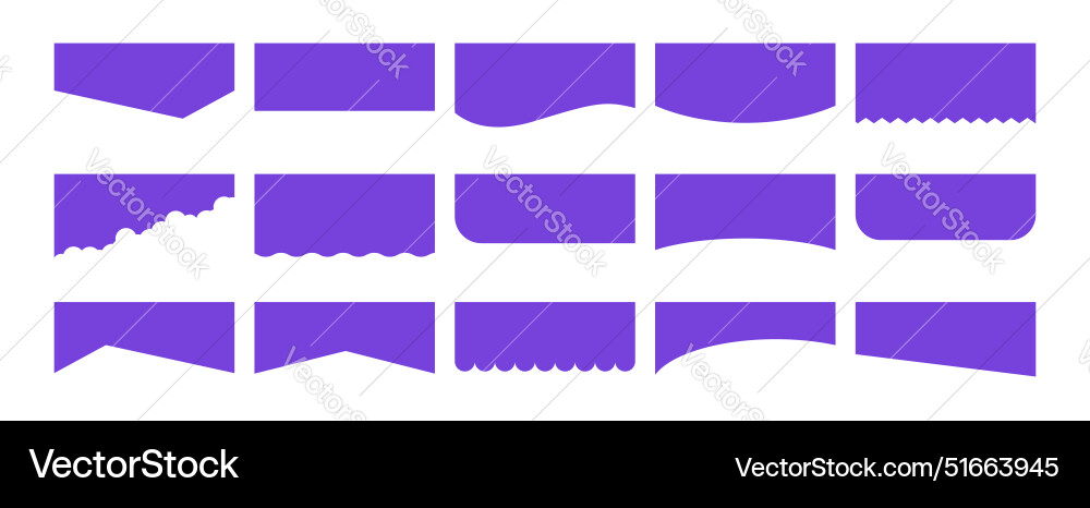 Separator Header Collection Vector Image