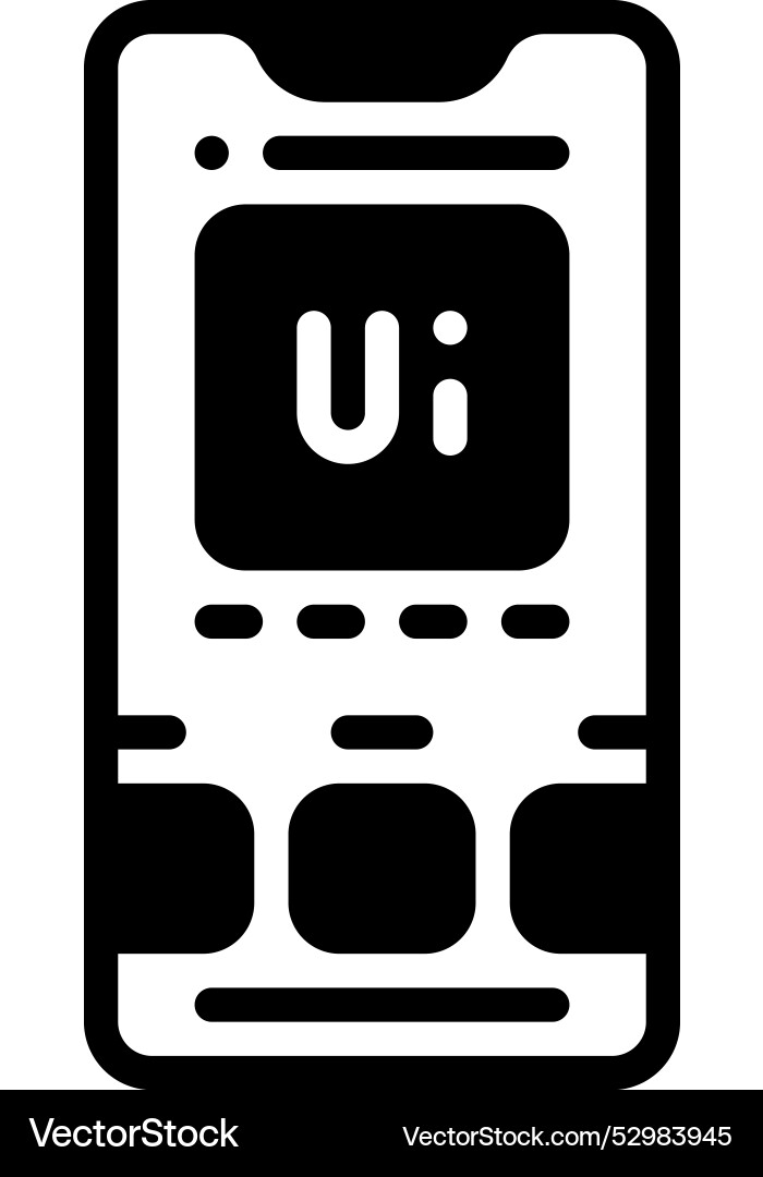 User interface vector image