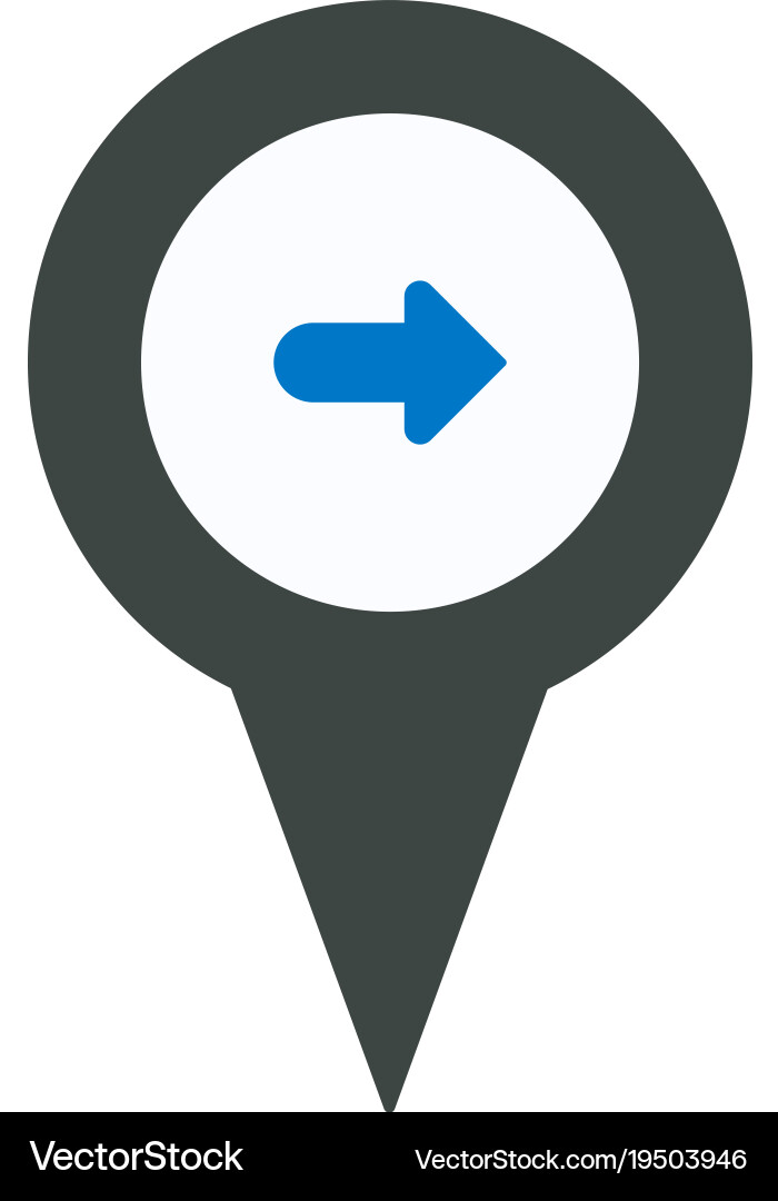 Arrows location marker pin place pointer position vector image