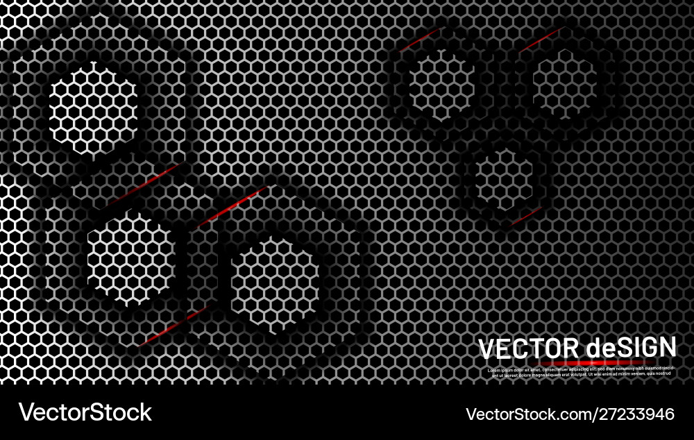 Background hexagonal geometric pattern Vector Image