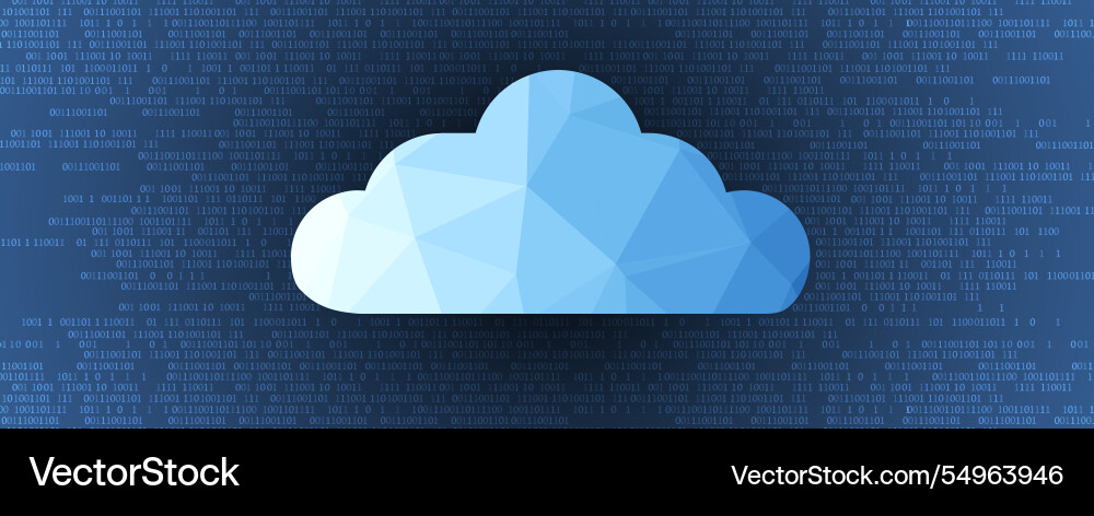 Cloud and computing abstract technology Vector Image