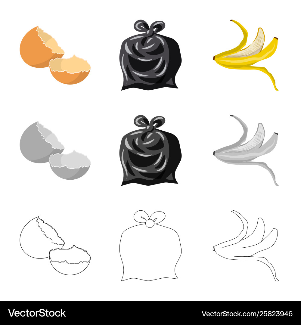 Design dump and sort icon collection vector image