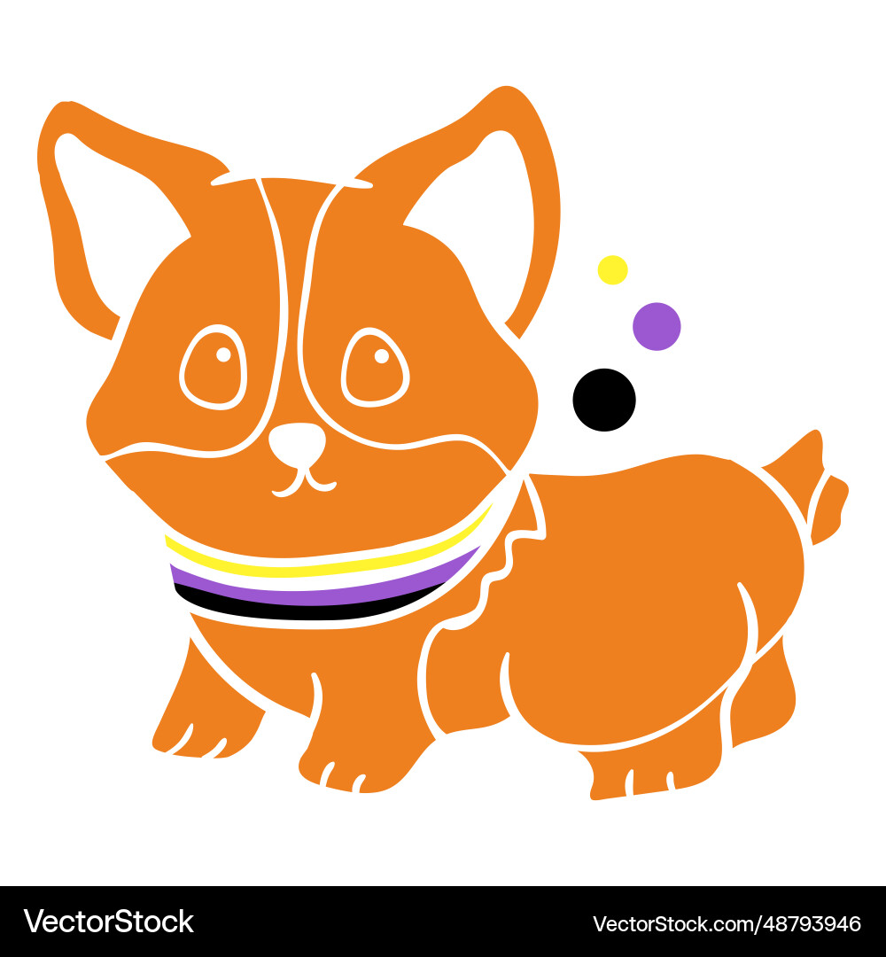 Dod non binary flag cut out vector image