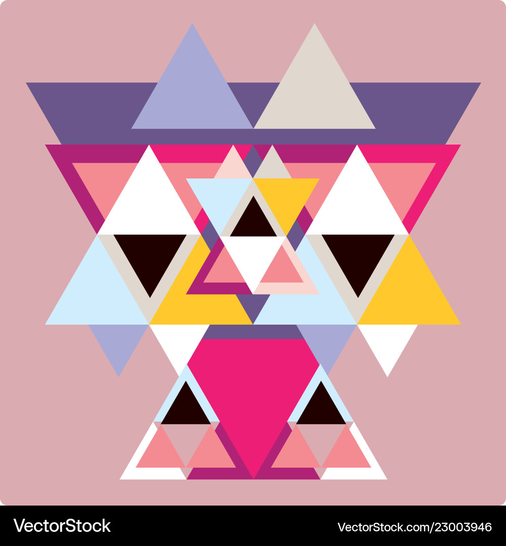 Ector pattern with colorful geometric shapes Ector pattern with colorful geometric shapes vector image