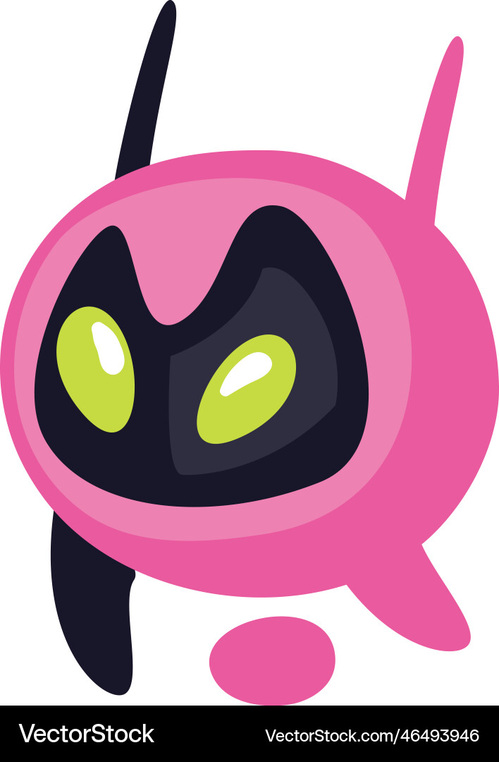 Flat robot image Vector Image