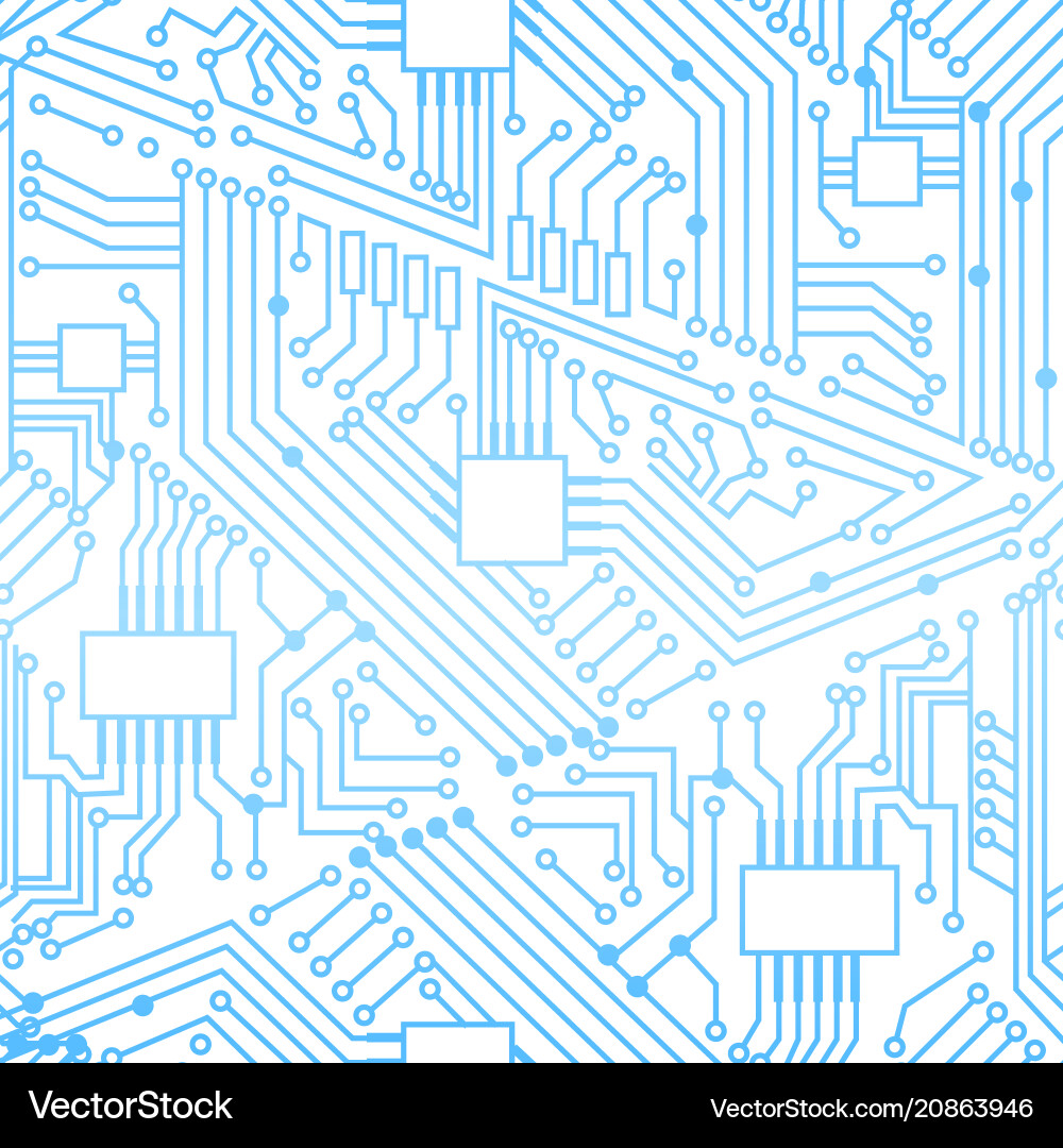 Tech Microchip Pattern vector image