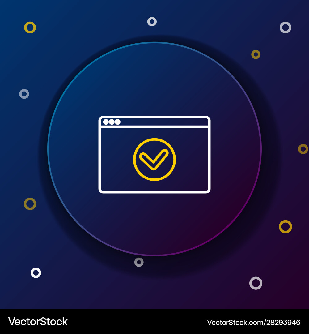 White and yellow line secure your site with https White and yellow line secure your site with https vector image