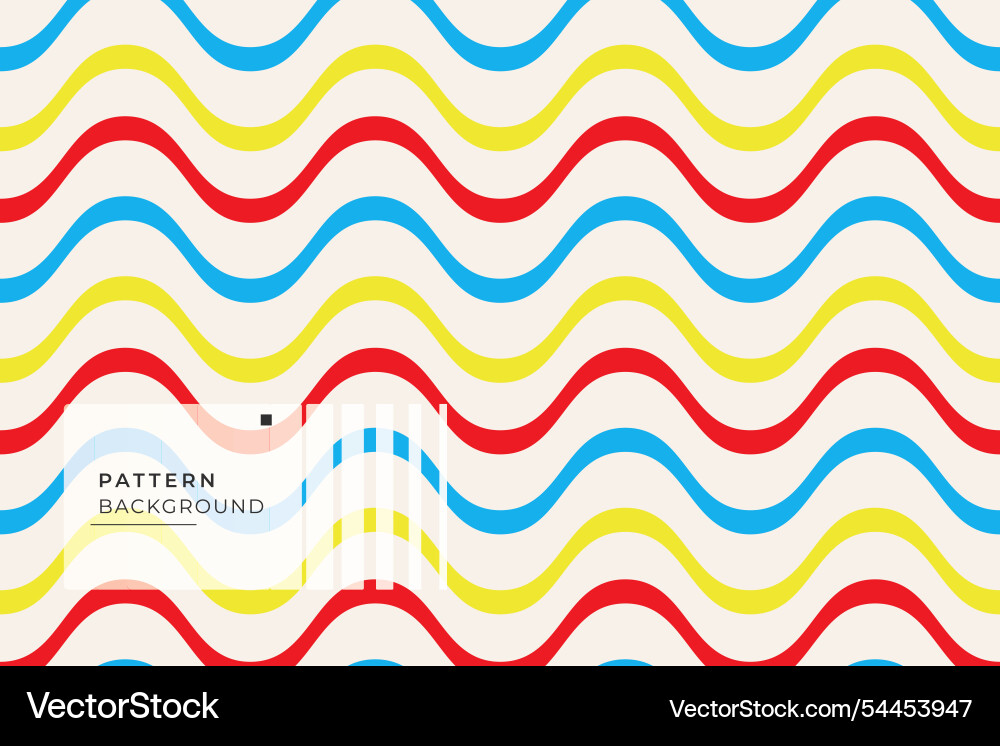 Abstract background pattern linear wave color 1960 Abstract background pattern linear wave color 1960 Vector Image
