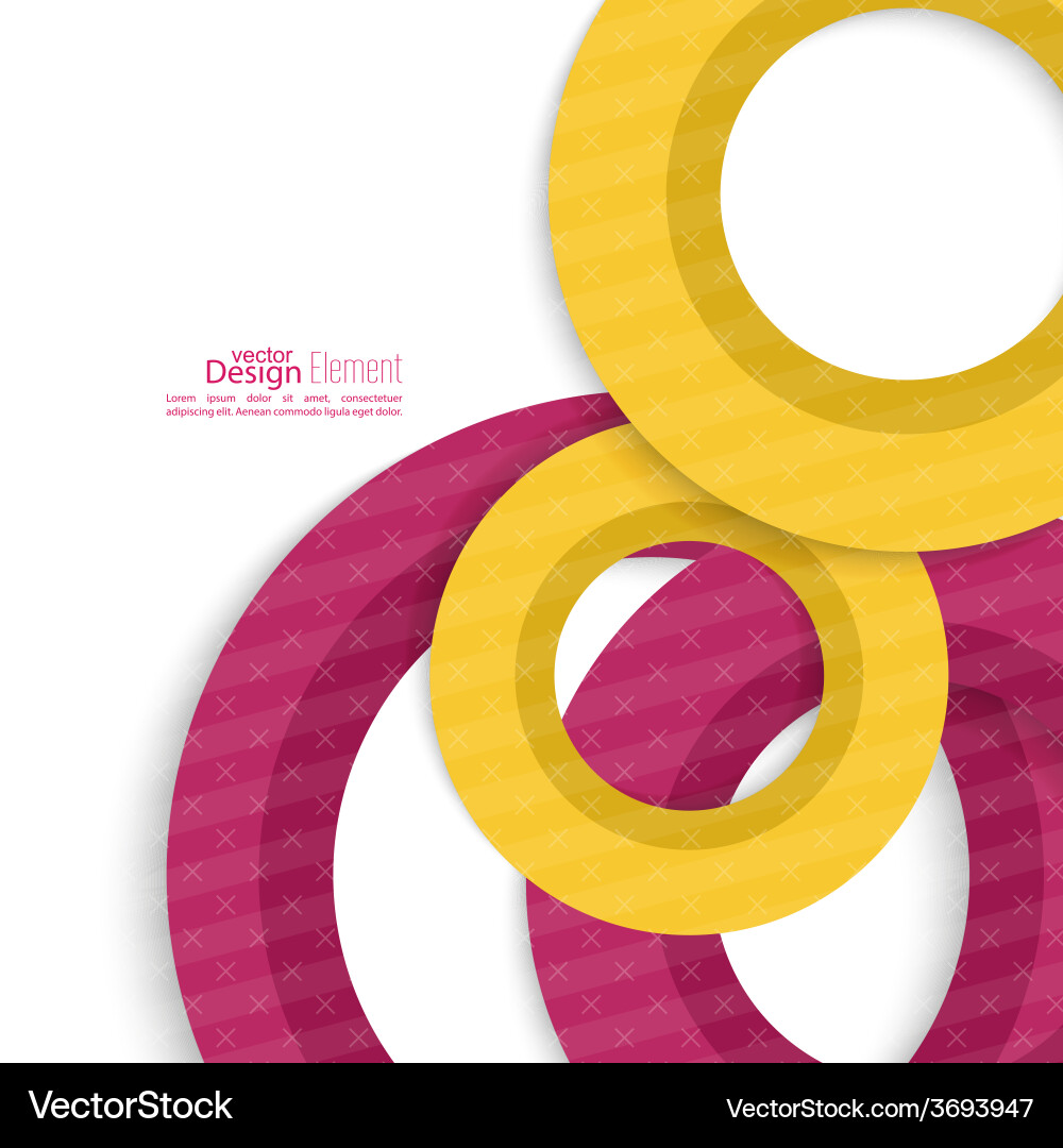 Abstract Circle Mosaic Pattern vector image