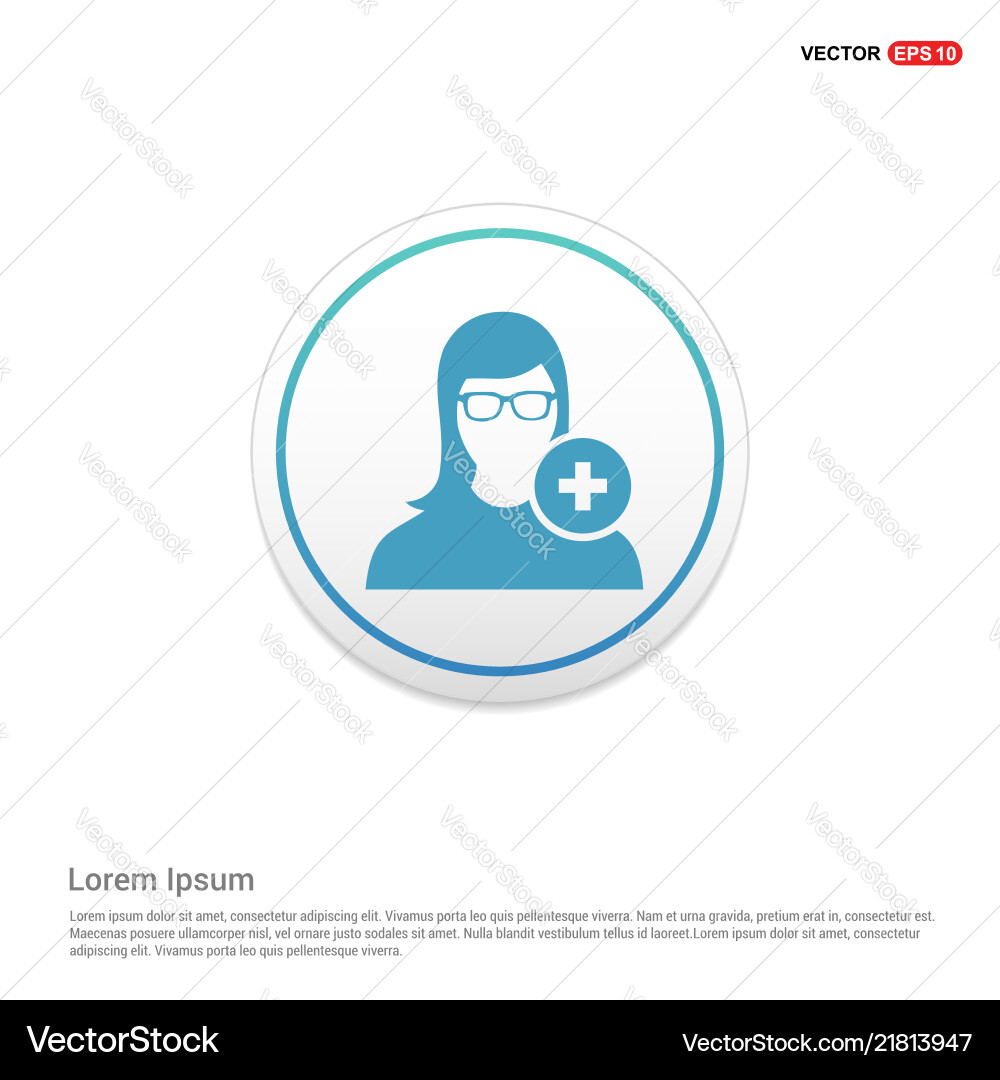 Add user icon hexa white background template Add user icon hexa white background template vector image