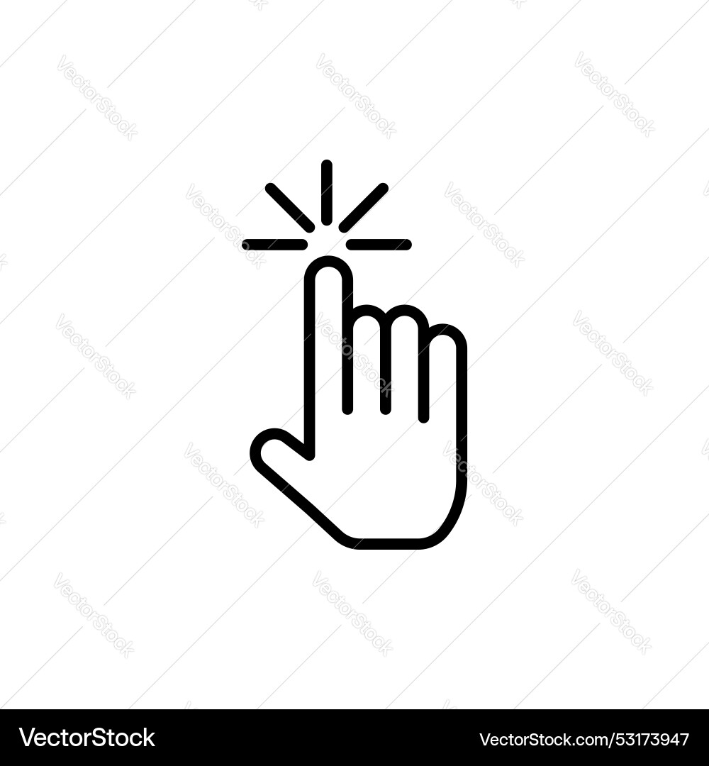 Cursor-Symbol setzen Mausklick Pfeil Symbol Computer vektorbild