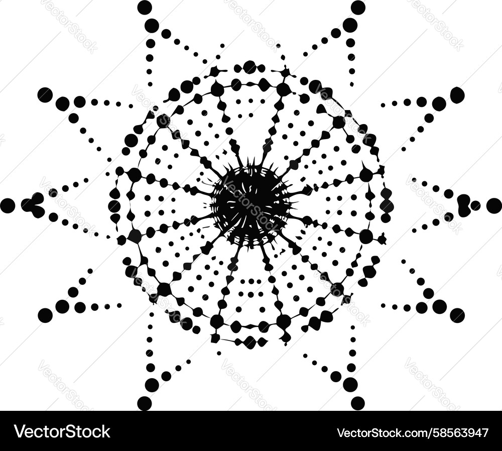 Exploding Star Burst Radial Pattern Vector Image