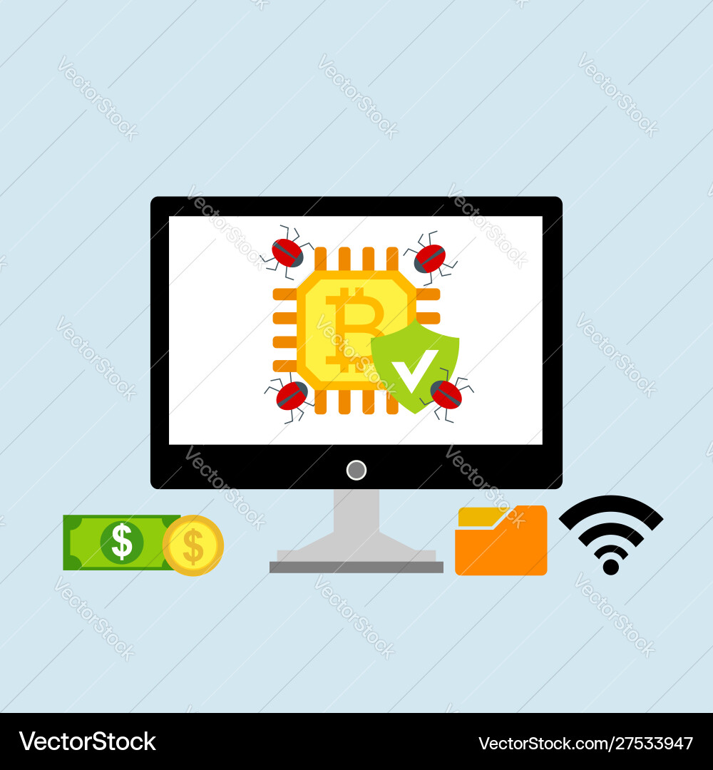 Hacker activity computeralert notification Hacker activity computeralert notification vector image