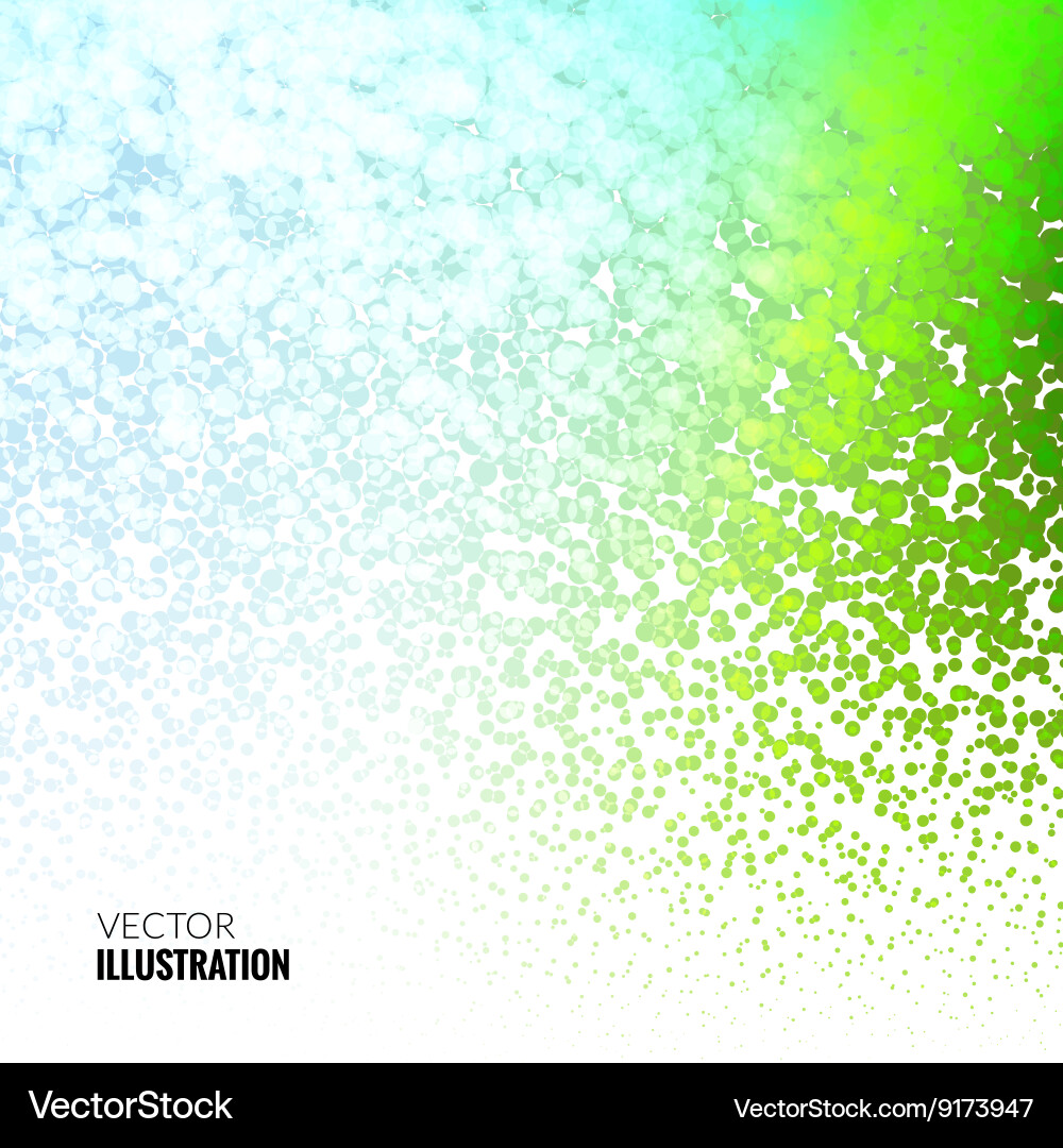 Halftone colorful lights falling dots pattern Vector Image