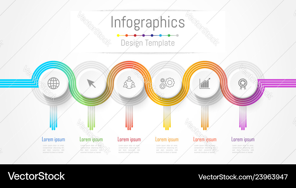 Infographic Elements & Data Connection vector image