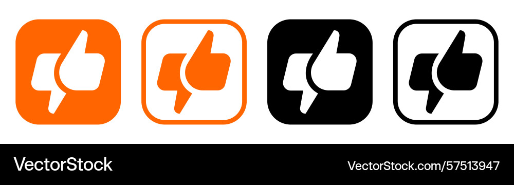 Set of different clapper mobile app icons vector image