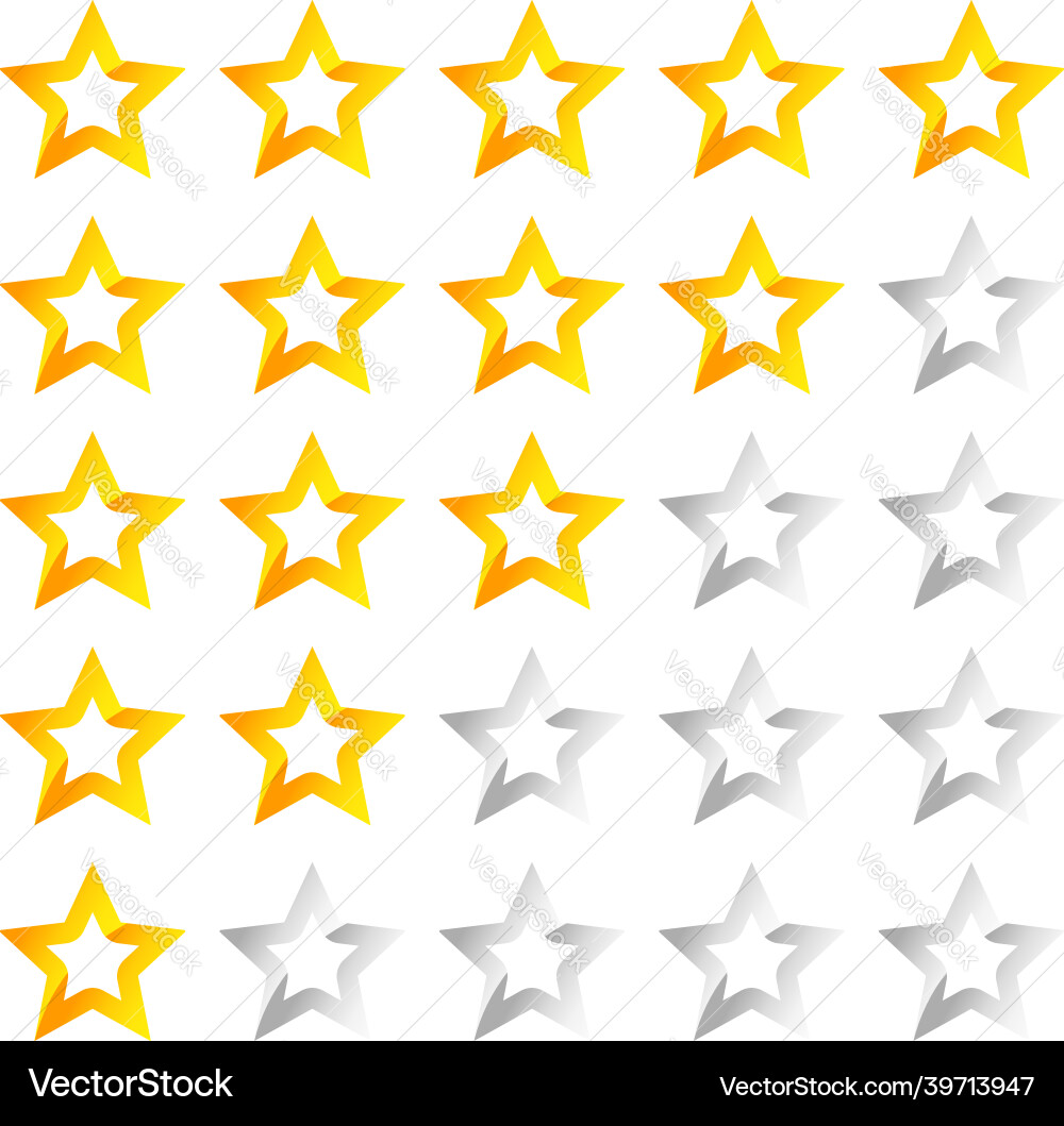 Star rating element reward quality level user Star rating element reward quality level user vector image
