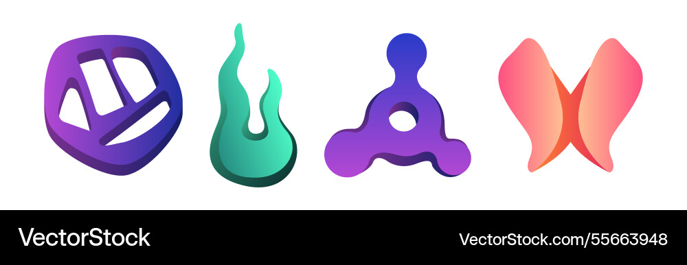 Abstract form and graphic shaped element Abstract form and graphic shaped element vector image