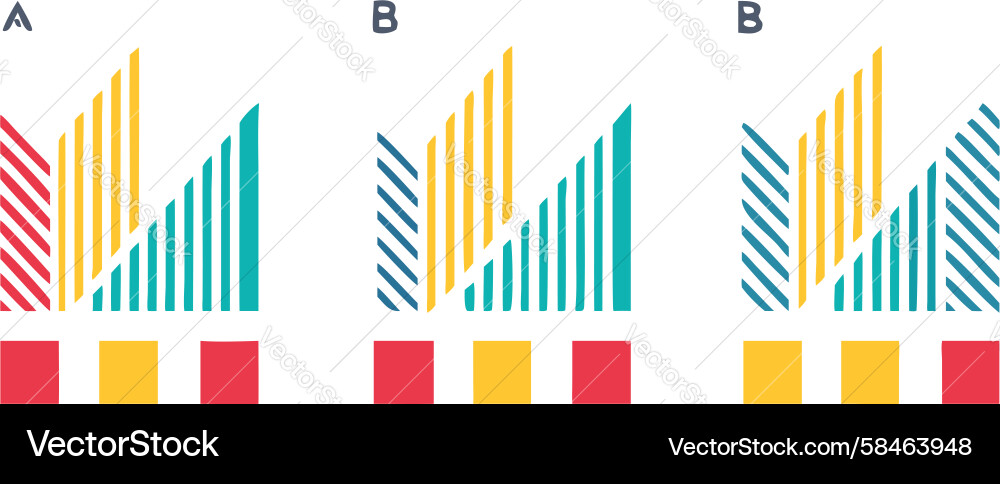 Comparative Bar Chart - Data Analysis Vector Image