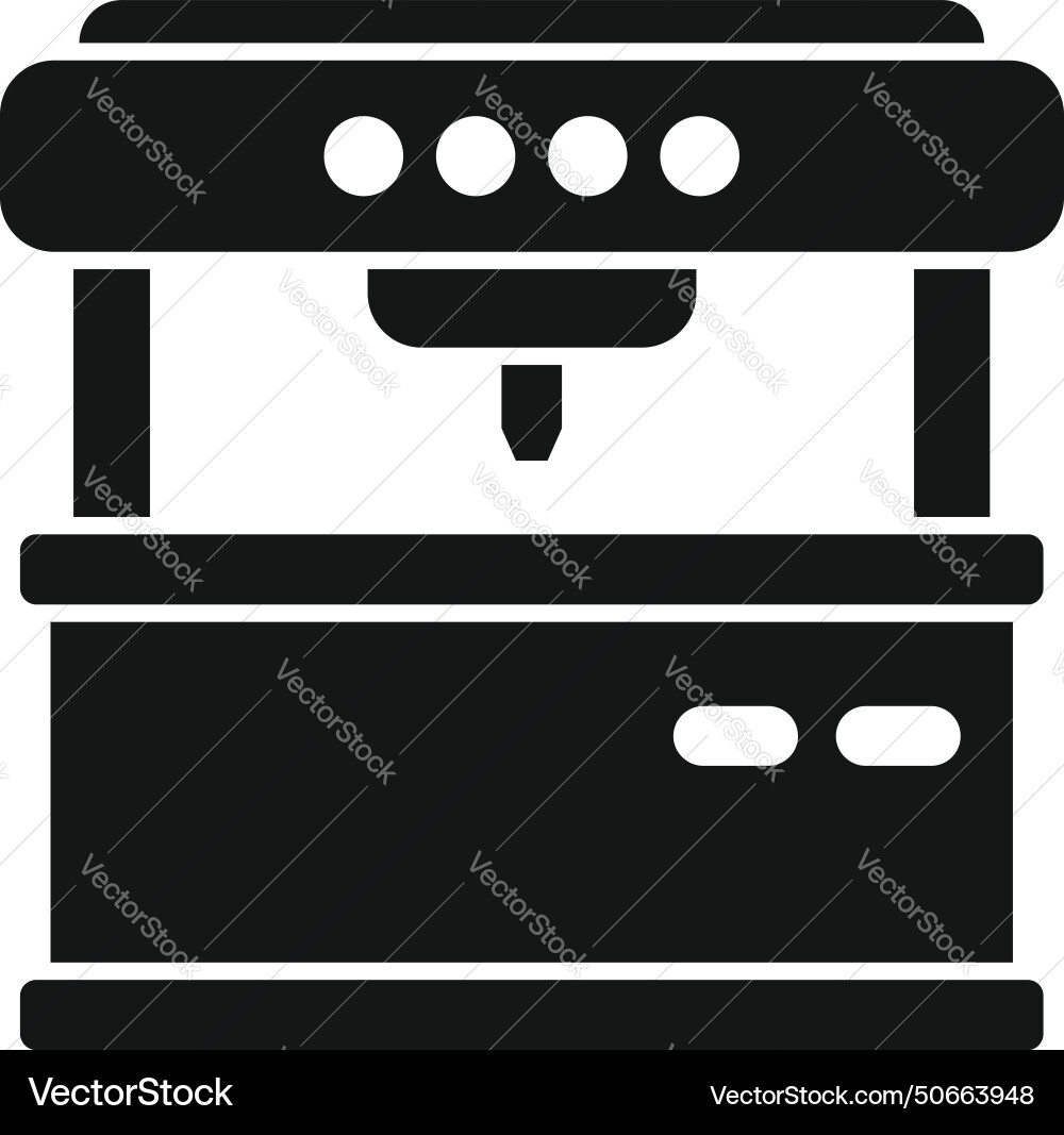 Controller cnc machine icon simple control Controller cnc machine icon simple control vector image