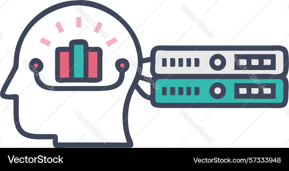 Data processing and server management in digital vector image