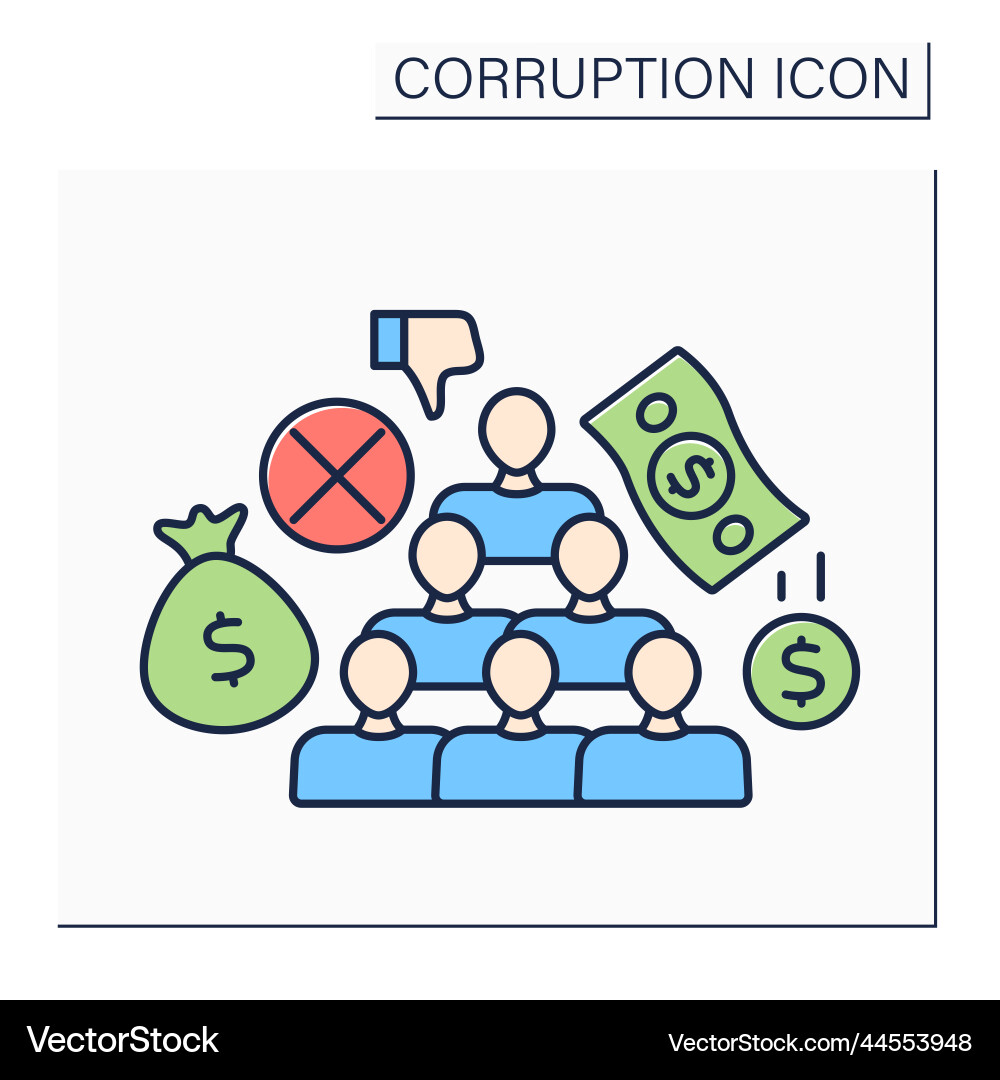 Hierarchy color icon Hierarchy color icon Vector Image