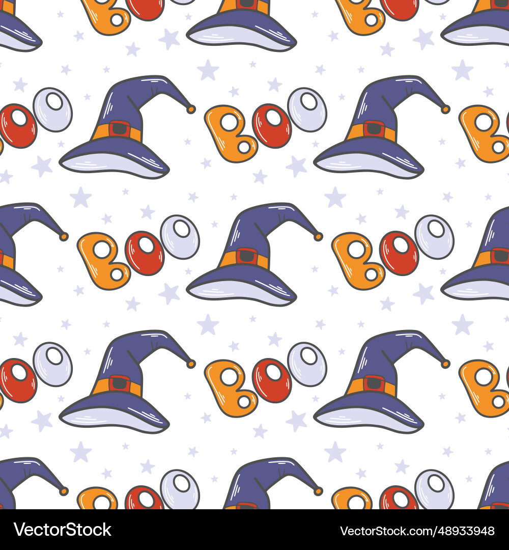 Magic hat seamless pattern Magic hat seamless pattern vector image