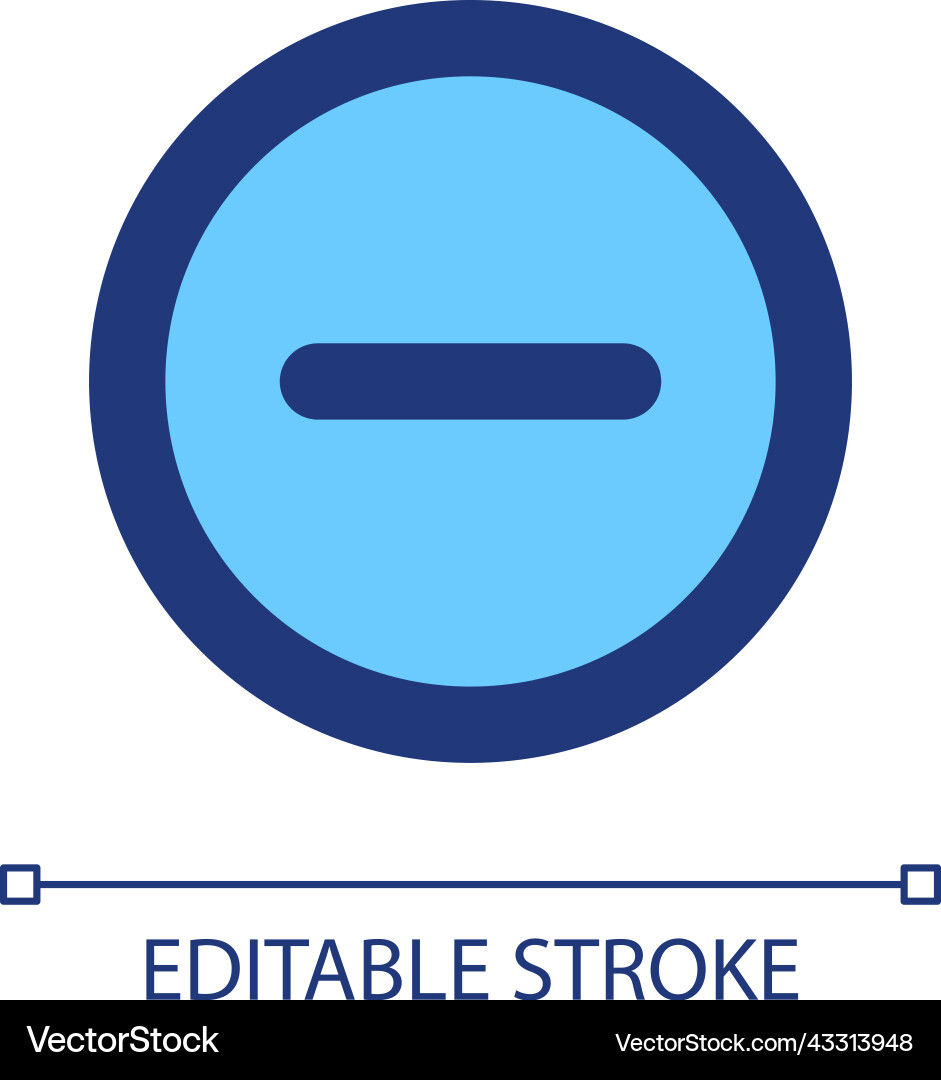 Remove button pixel perfect rgb color ui icon Remove button pixel perfect rgb color ui icon vector image