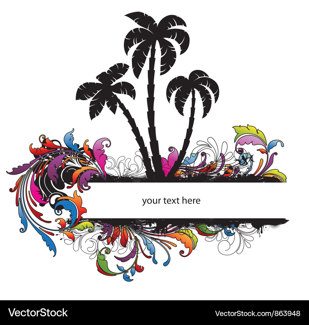 Summer frame Royalty Free Vector Image - VectorStock