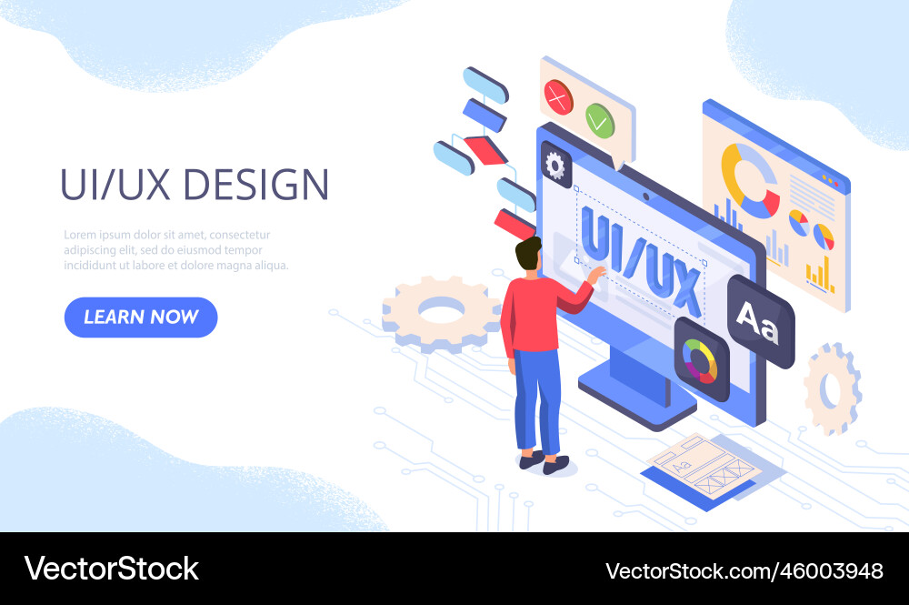 UI/UX Development vector image