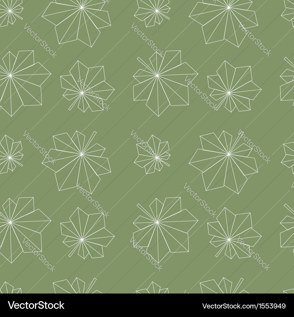 Abstract Chestnut Leaf Pattern vector image