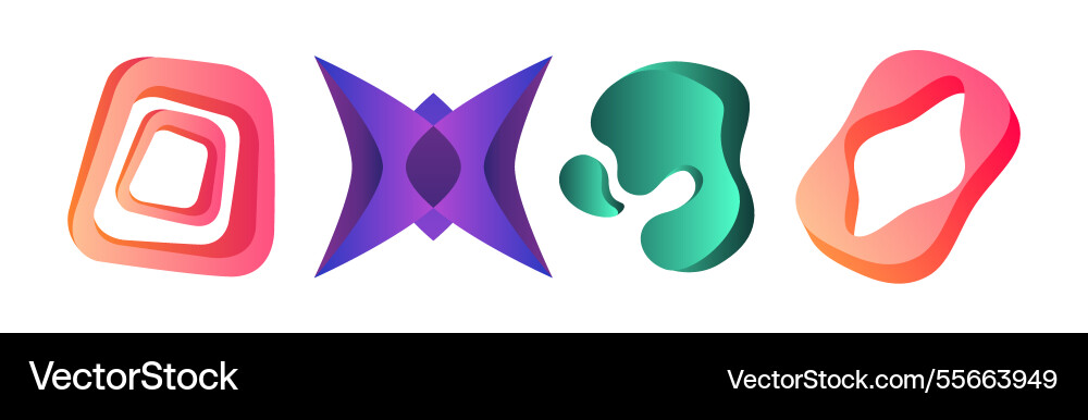 Abstract form and graphic shaped element Abstract form and graphic shaped element vector image