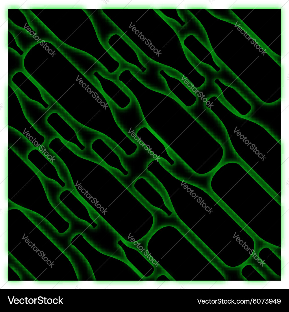 Background with glowing bottles Vector Image