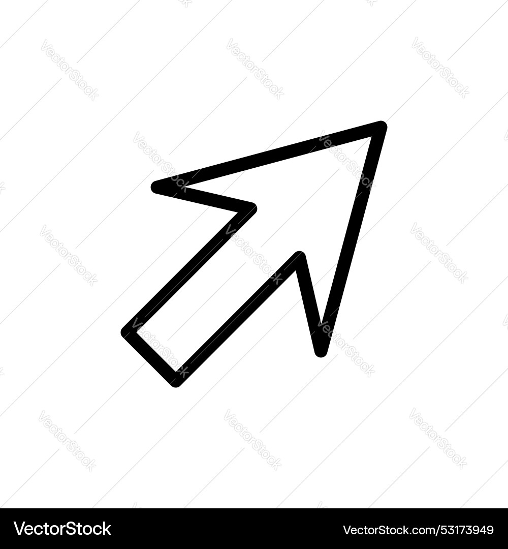 Cursor icon set click arrow symbol web mouse Cursor icon set click arrow symbol web mouse Vector Image