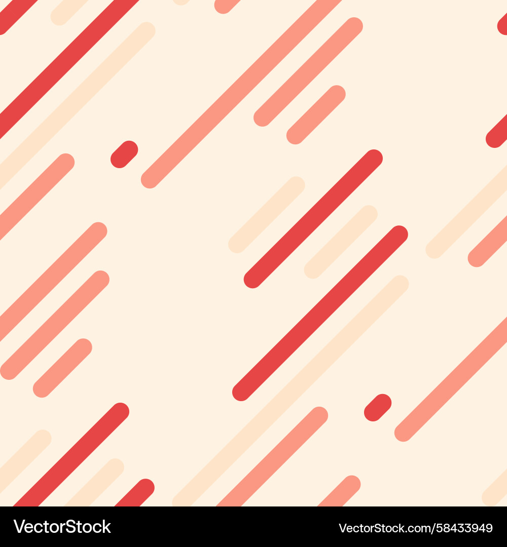 Diagonal Red & Peach Lines Pattern Vector Image