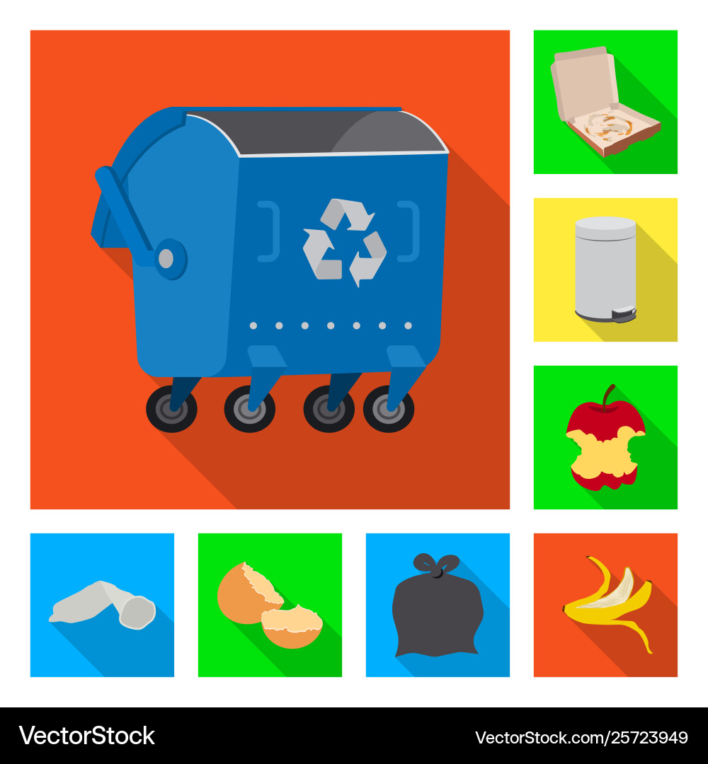 Dump and sort symbol set Dump and sort symbol set vector image