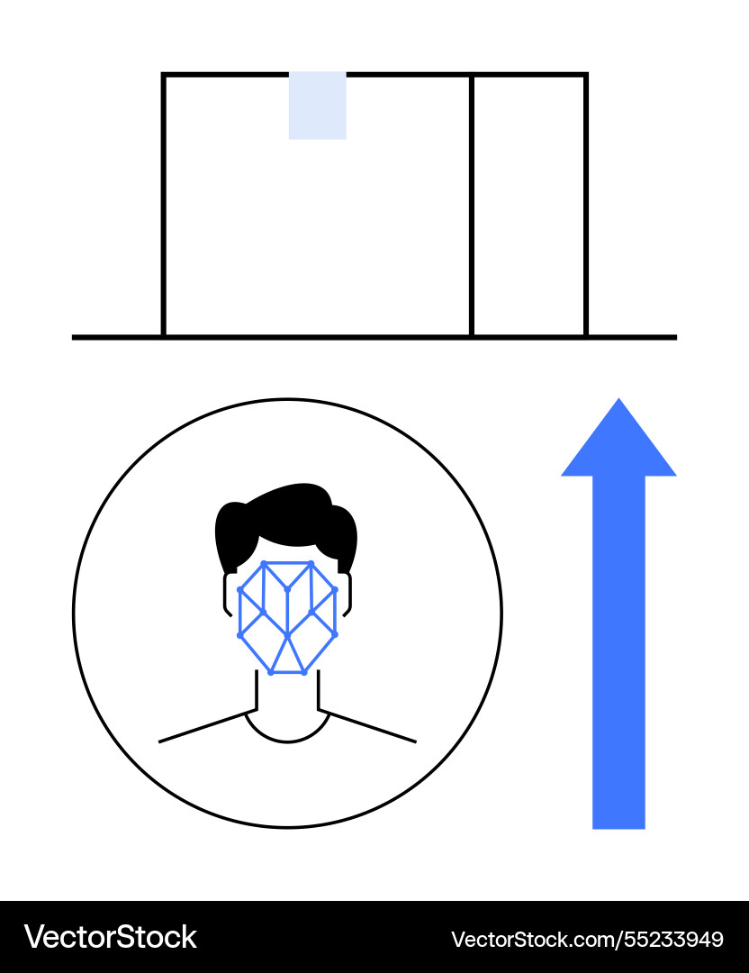 Facial recognition security system with automated Facial recognition security system with automated vector image