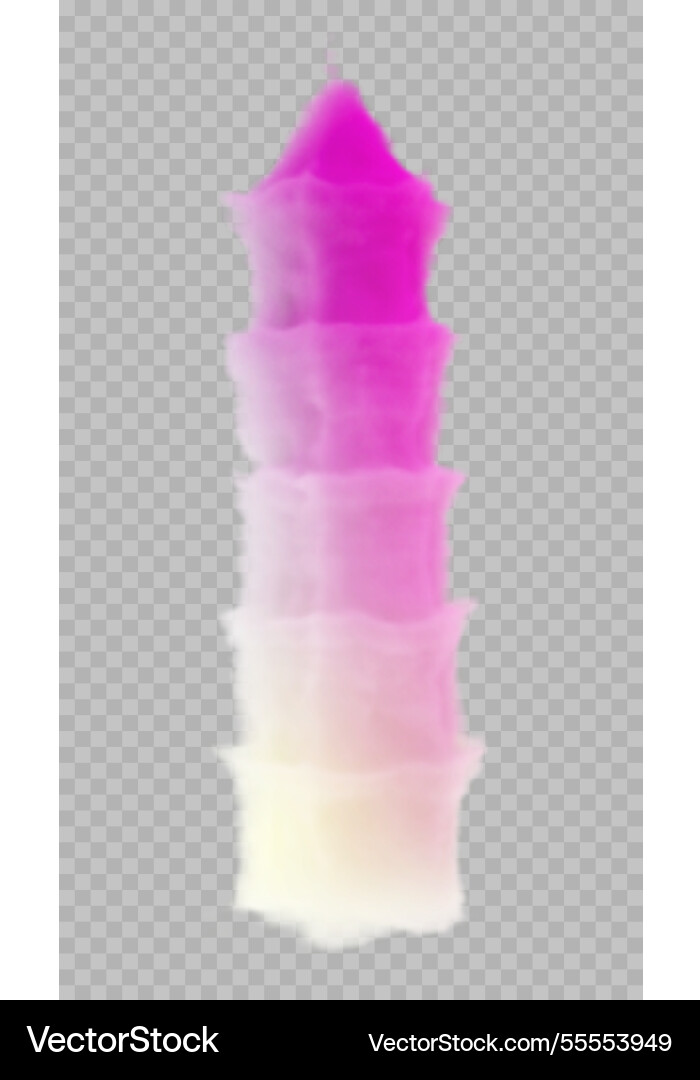 Image of clouds in the form a tower Image of clouds in the form a tower Vector Image