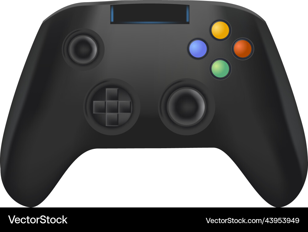 Modern joystick with buttons gamepads Modern joystick with buttons gamepads vector image