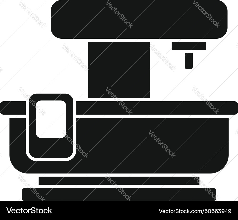 Router cnc machine icon simple control Router cnc machine icon simple control vector image