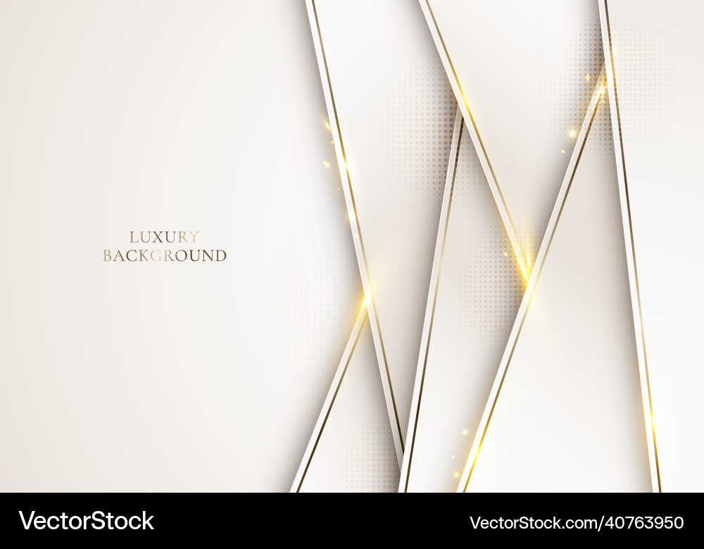 3d modern luxury template design white stripes 3d modern luxury template design white stripes vector image