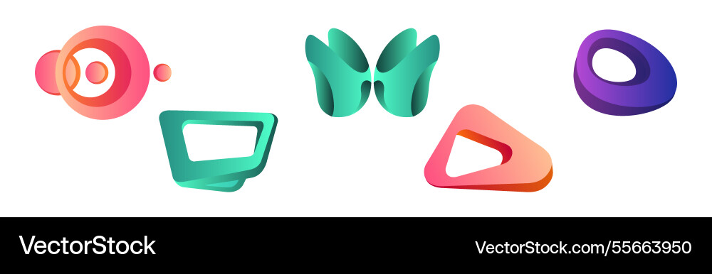 Abstract form and graphic shaped element Abstract form and graphic shaped element vector image