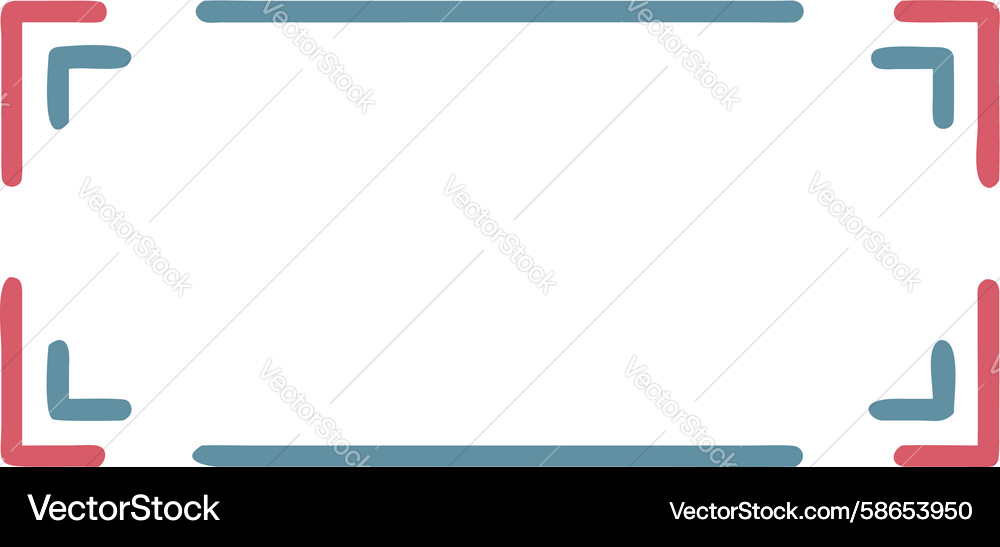 Dynamic outer corner bracket frame design Vector Image