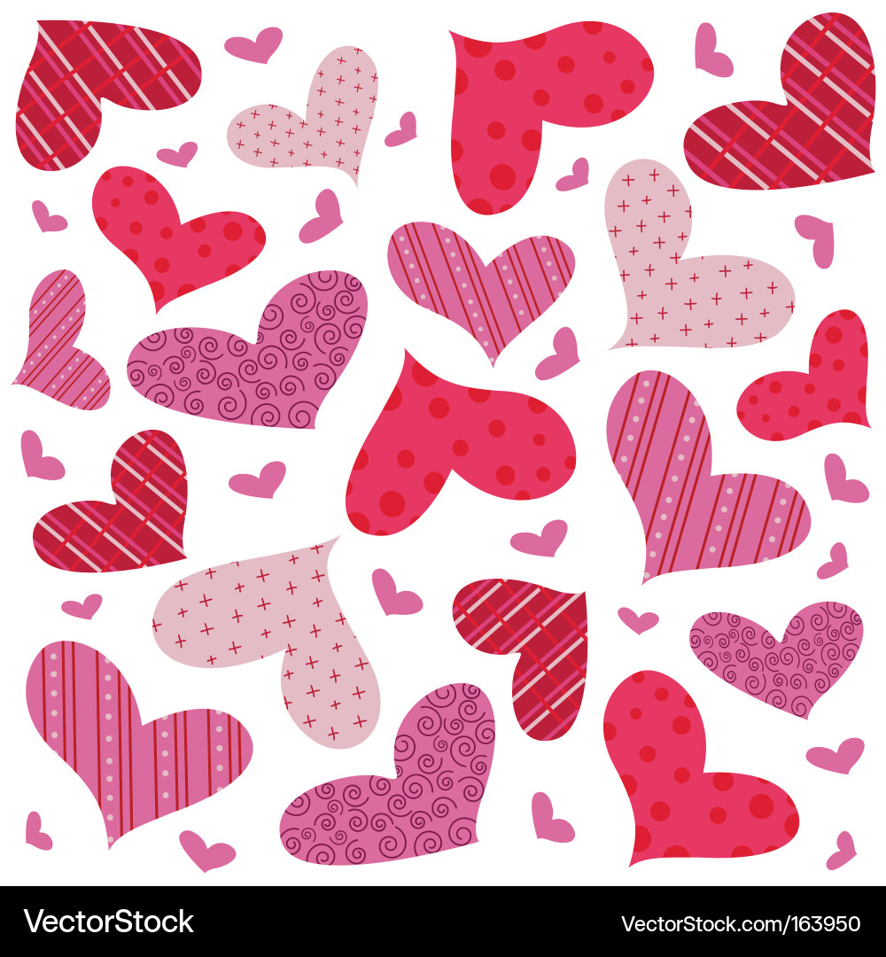 Heart Seamless Pattern vector image