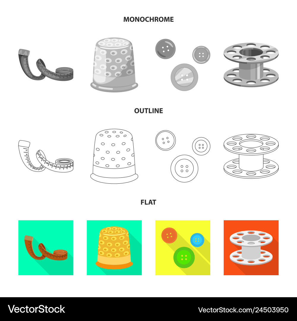 Isolated object of craft and handcraft icon set Isolated object of craft and handcraft icon set vector image